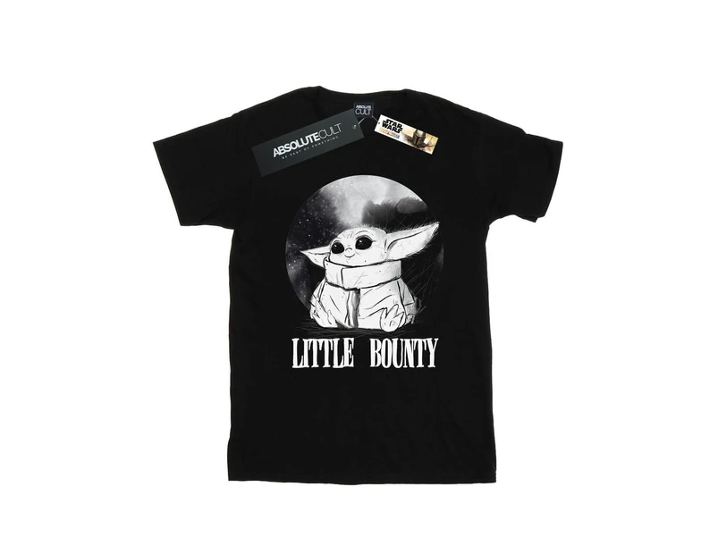 Star Wars Girls The Mandalorian Little Bounty Cotton T-Shirt (Black) - BI39059