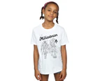 Star Wars Girls The Mandalorian Hunter Profile Cotton T-Shirt (White) - BI39079