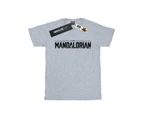 Star Wars Girls The Mandalorian Logo Cotton T-Shirt (Sports Grey) - BI39078
