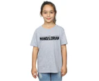 Star Wars Girls The Mandalorian Logo Cotton T-Shirt (Sports Grey) - BI39078