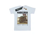Star Wars Girls The Mandalorian The Child Frame Cotton T-Shirt (White) - BI39101