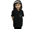 Star Wars Girls The Mandalorian Rhino Emblem Pocket Print Cotton T-Shirt (Black) - BI39100