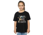 Star Wars Girls The Mandalorian Keep Looking Cute Cotton T-Shirt (Black) - BI39117