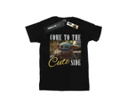 Star Wars Girls The Mandalorian Come To The Cute Side Cotton T-Shirt (Black) - BI39185