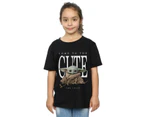 Star Wars Girls The Mandalorian The Cute Side Cotton T-Shirt (Black) - BI39184