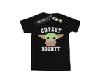 Star Wars Girls The Mandalorian Cutest Bounty Cotton T-Shirt (Black) - BI39186
