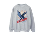 DC Comics Womens Batman Into Action Sweatshirt (Sports Grey) - BI9597
