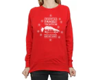 National Lampoon´s Christmas Vacation Womens Eat My Dust Sweatshirt (Red) - BI9691