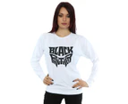 Marvel Womens Black Panther Worded Emblem Sweatshirt (White) - BI9807