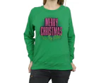 National Lampoon´s Christmas Vacation Womens Kiss My Ass Sweatshirt (Irish Green) - BI9821