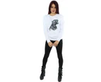 Marvel Womens Black Panther Wild Silhouette Sweatshirt (White) - BI9839