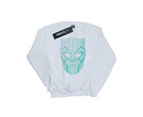 Marvel Womens Black Panther Tribal Mask Sweatshirt (White) - BI9871