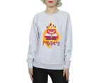 Disney Womens Inside Out Fired Up Sweatshirt (Heather Grey) - BI9924