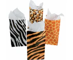 Animal Print Paper Favour Bags (Pack of 12)