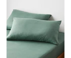 Target Jersey Fitted Sheet with Pillowcase - Green