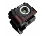 Gariz XS-CHXH1BR Leather Camera Half Case Brown for Fujifilm X-H1