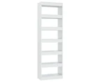 vidaXL Book Cabinet/Room Divider High Gloss White 60x30x198 cm