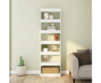 vidaXL Book Cabinet/Room Divider High Gloss White 60x30x198 cm