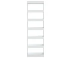 vidaXL Book Cabinet/Room Divider High Gloss White 60x30x198 cm