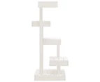 vidaXL Cat Tree White 45.5x49x103 cm Solid Wood Pine