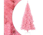 vidaXL Artificial Christmas Tree with Stand Pink 210 cm PVC