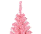 vidaXL Artificial Christmas Tree with Stand Pink 210 cm PVC