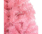 vidaXL Artificial Christmas Tree with Stand Pink 210 cm PVC