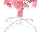 vidaXL Artificial Christmas Tree with Stand Pink 210 cm PVC