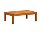 Garden Bench with Table & Footrests Solid Acacia Wood