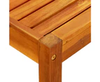 Garden Bench with Table & Footrests Solid Acacia Wood