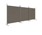 vidaXL 3-Panel Room Divider Anthracite 525x180 cm Fabric