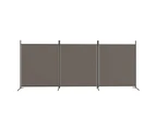 vidaXL 3-Panel Room Divider Anthracite 525x180 cm Fabric