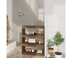 vidaXL Book Cabinet/Room Divider Brown Oak 80x30x103 cm Engineered wood