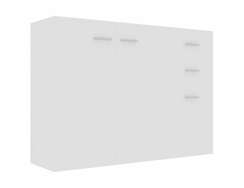 vidaXL Sideboard White 105x30x75 cm Engineered Wood