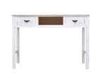 vidaXL Console Table Antique White 110x45x76 cm Wood