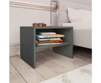 vidaXL Bedside Cabinet Grey 40x30x30 cm Engineered Wood