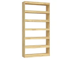 vidaXL Book Cabinet/Room Divider 100x30x200 cm Solid Pinewood