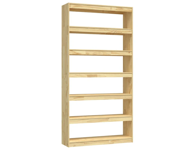 vidaXL Book Cabinet/Room Divider 100x30x200 cm Solid Pinewood