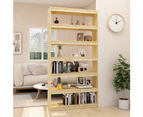 vidaXL Book Cabinet/Room Divider 100x30x200 cm Solid Pinewood