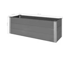 vidaXL Garden Raised Bed WPC 150x50x54 cm Grey