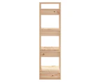 vidaXL Book Cabinet/Room Divider 41x35x125 cm Solid Wood Pine