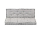 Pallet Floor Cushions 2 pcs Cotton Grey