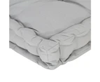 Pallet Floor Cushions 2 pcs Cotton Grey