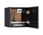vidaXL Bedside Cabinets 2 pcs High Gloss Grey 30.5x30x30 cm Engineered Wood
