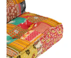 Pouffe 100x100x20 cm Patchwork Fabric