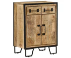 Sideboard with 2 Drawers 53x31x72 cm Solid Wood Mango and Iron