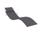 Rocking Sun Lounger with Cushion Solid Teak Wood