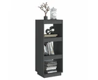 vidaXL Book Cabinet/Room Divider Grey 40x35x103 cm Solid Pinewood