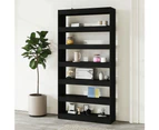 vidaXL Book Cabinet/Room Divider Black 100x30x198 cm Engineered wood