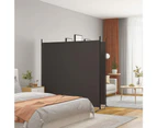 vidaXL 2-Panel Room Divider Brown 348x180 cm Fabric